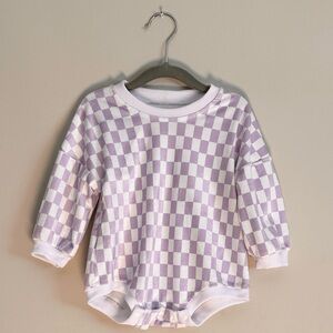 Checkered bubble romper size 6-12M